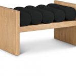 Waverly Boucle Fabric Upholstered Bench