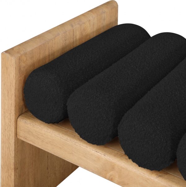 Waverly Boucle Fabric Upholstered Bench