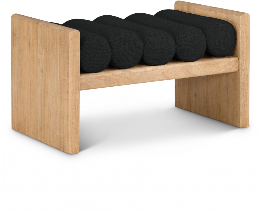 Waverly Boucle Fabric Upholstered Bench
