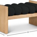 Waverly Boucle Fabric Upholstered Bench