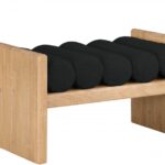 Waverly Boucle Fabric Upholstered Bench