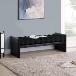 Waverly Boucle Fabric Upholstered Bench