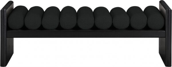 Waverly Boucle Fabric Upholstered Bench