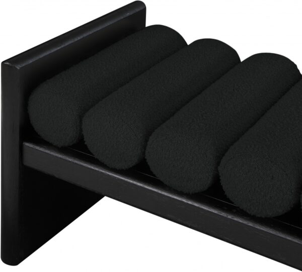 Waverly Boucle Fabric Upholstered Bench