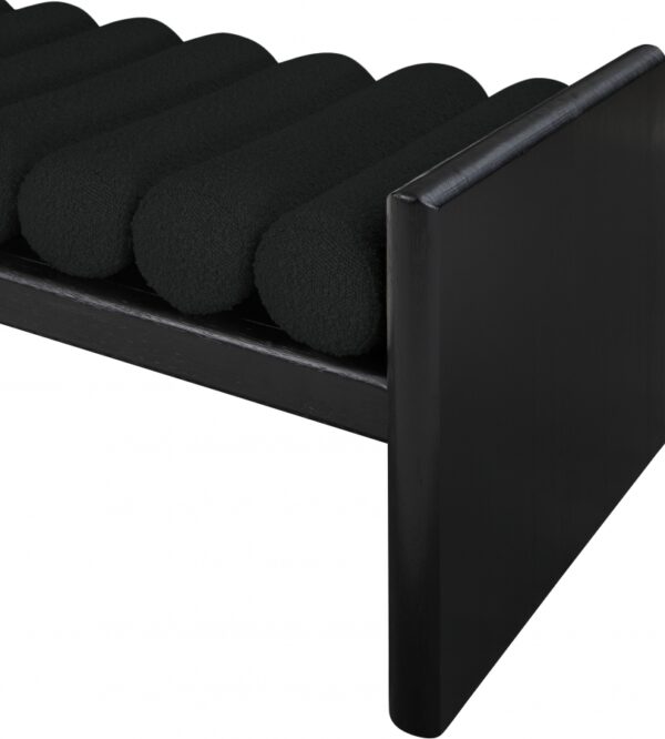 Waverly Boucle Fabric Upholstered Bench