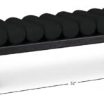 Waverly Boucle Fabric Upholstered Bench