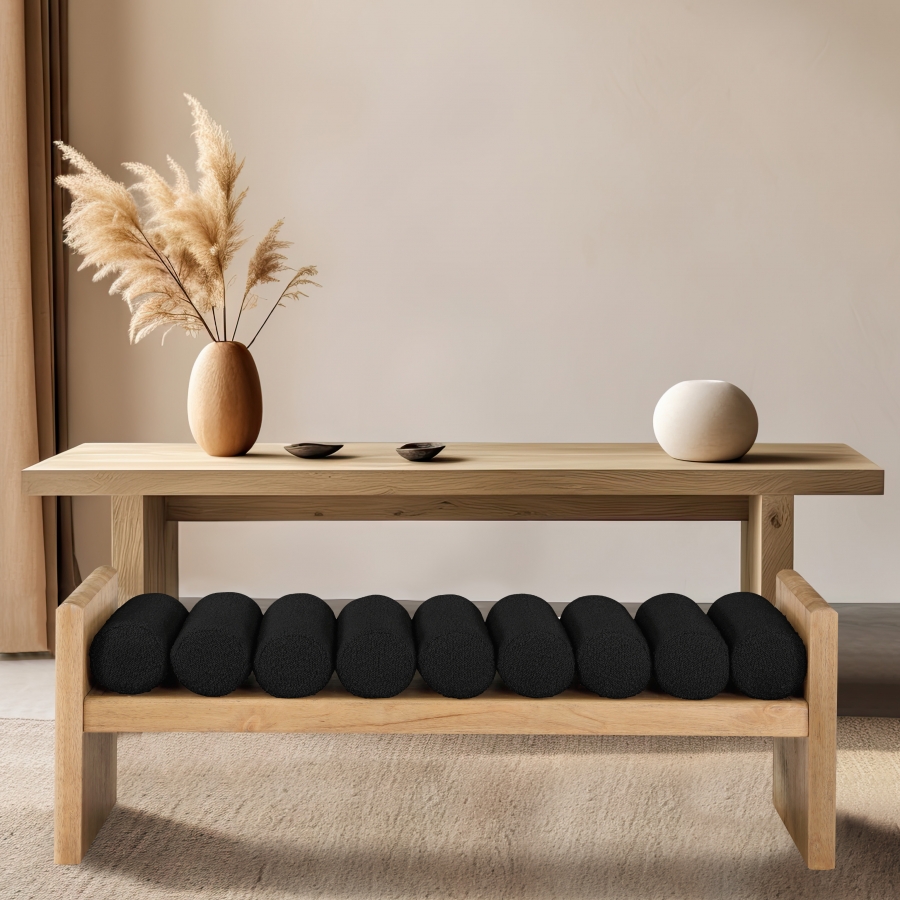 Waverly Boucle Fabric Upholstered Bench