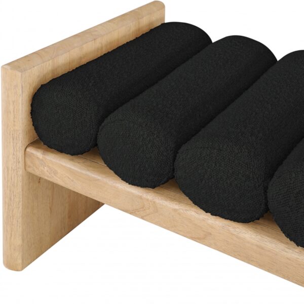 Waverly Boucle Fabric Upholstered Bench