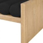 Waverly Boucle Fabric Upholstered Bench