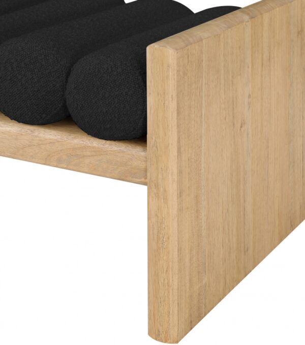 Waverly Boucle Fabric Upholstered Bench