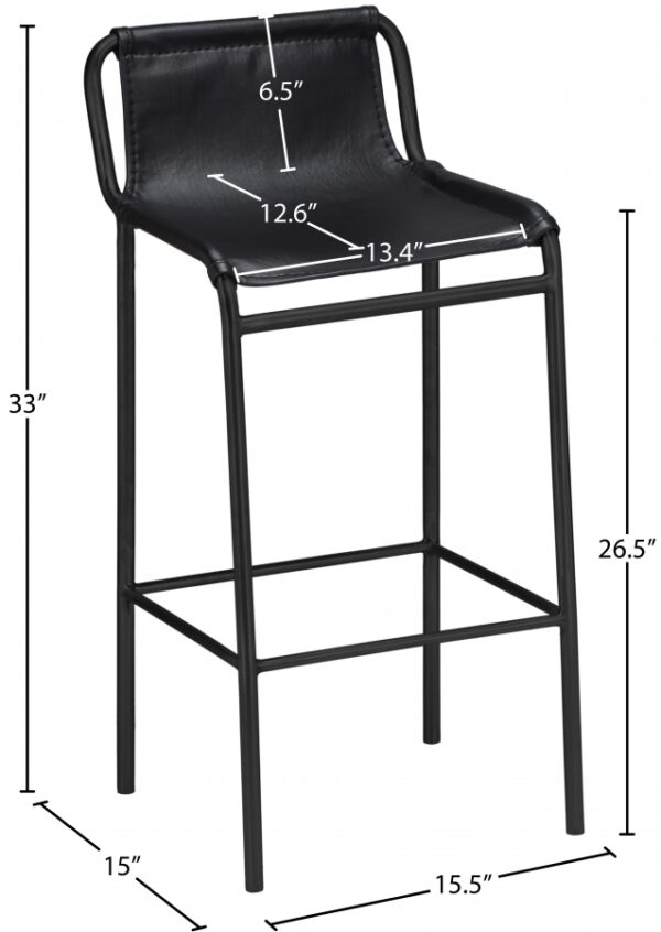 Dax Vegan Leather Upholstered Counter Stool