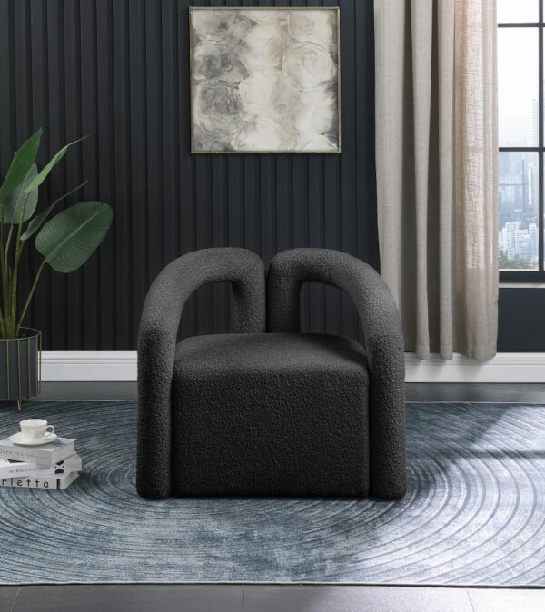 Otto Boucle Fabric Upholstered Accent Chair