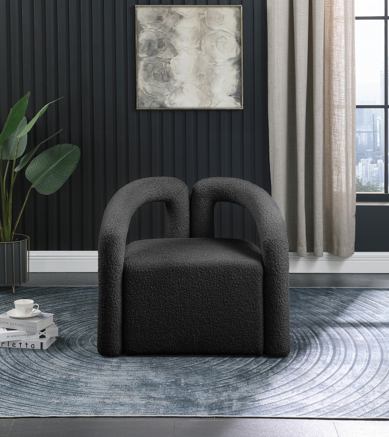 Otto Boucle Fabric Upholstered Accent Chair