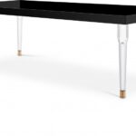 Bethany 94.5" Lacquer Top And Acrylic Base Dining Table