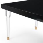 Bethany 94.5" Lacquer Top And Acrylic Base Dining Table