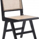 Preston Solid Wood And Natrual Cane Dining Side Chair