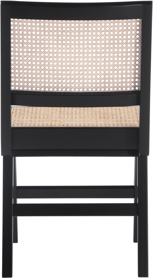 Preston Solid Wood And Natrual Cane Dining Side Chair