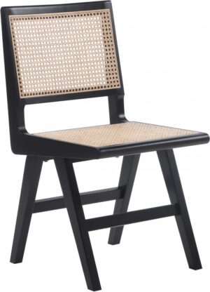Preston Solid Wood And Natrual Cane Dining Side Chair