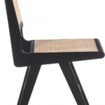 Preston Solid Wood And Natrual Cane Dining Side Chair