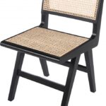 Preston Solid Wood And Natrual Cane Dining Side Chair