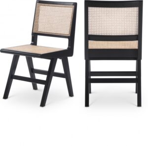 Preston Solid Wood And Natrual Cane Dining Side Chair