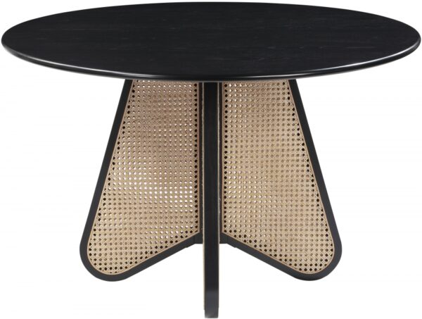 Butterfly 48" Oak Veneer And Natural Cane Dining Table