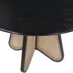 Butterfly 48" Oak Veneer And Natural Cane Dining Table