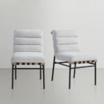 Burke Boucle Fabric Upholstered Dining Chair