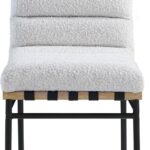 Burke Boucle Fabric Upholstered Dining Chair