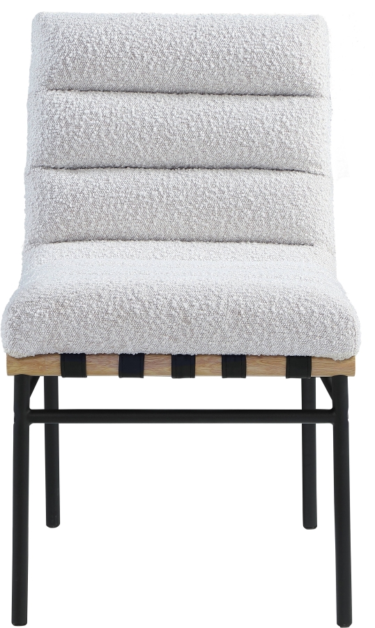 Burke Boucle Fabric Upholstered Dining Chair
