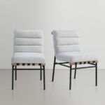 Burke Boucle Fabric Upholstered Dining Chair