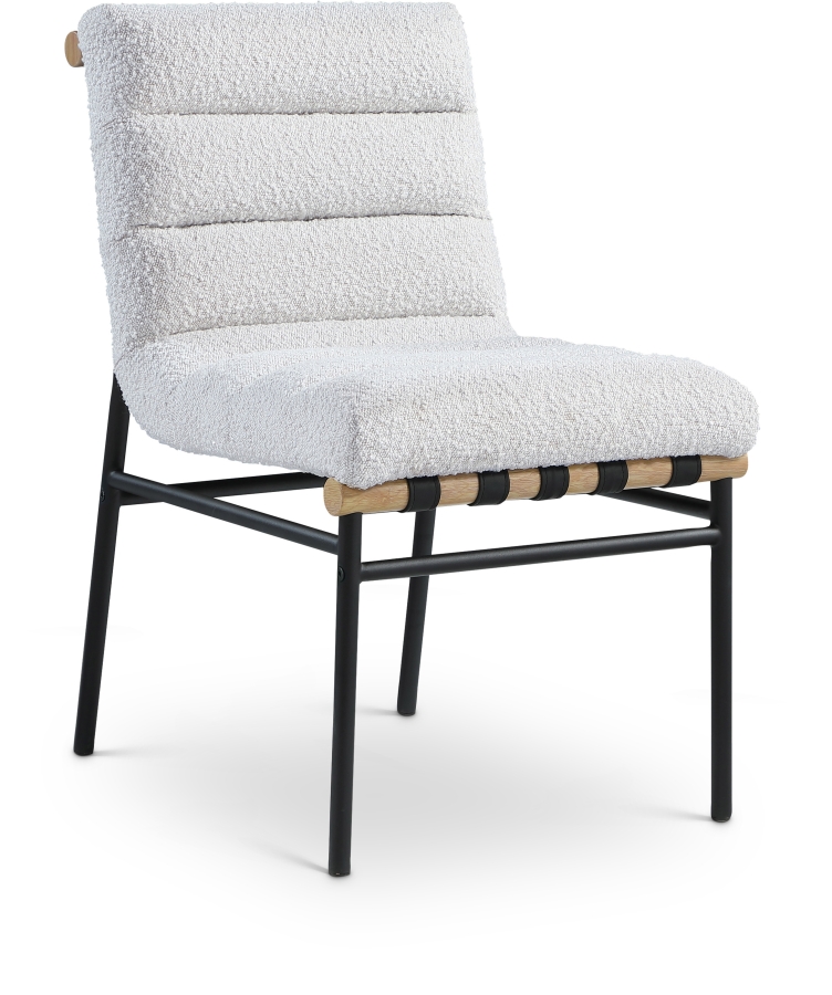 Burke Boucle Fabric Upholstered Dining Chair