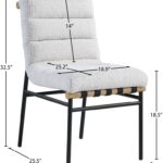 Burke Boucle Fabric Upholstered Dining Chair