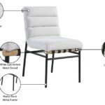 Burke Boucle Fabric Upholstered Dining Chair