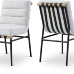 Burke Boucle Fabric Upholstered Dining Chair