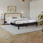 Siena Ash Wood And Natural Cane Bed