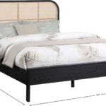 Siena Ash Wood And Natural Cane Bed