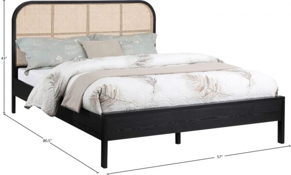 Siena Ash Wood And Natural Cane Bed