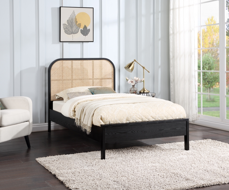Siena Ash Wood And Natural Cane Bed