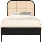 Siena Ash Wood And Natural Cane Bed