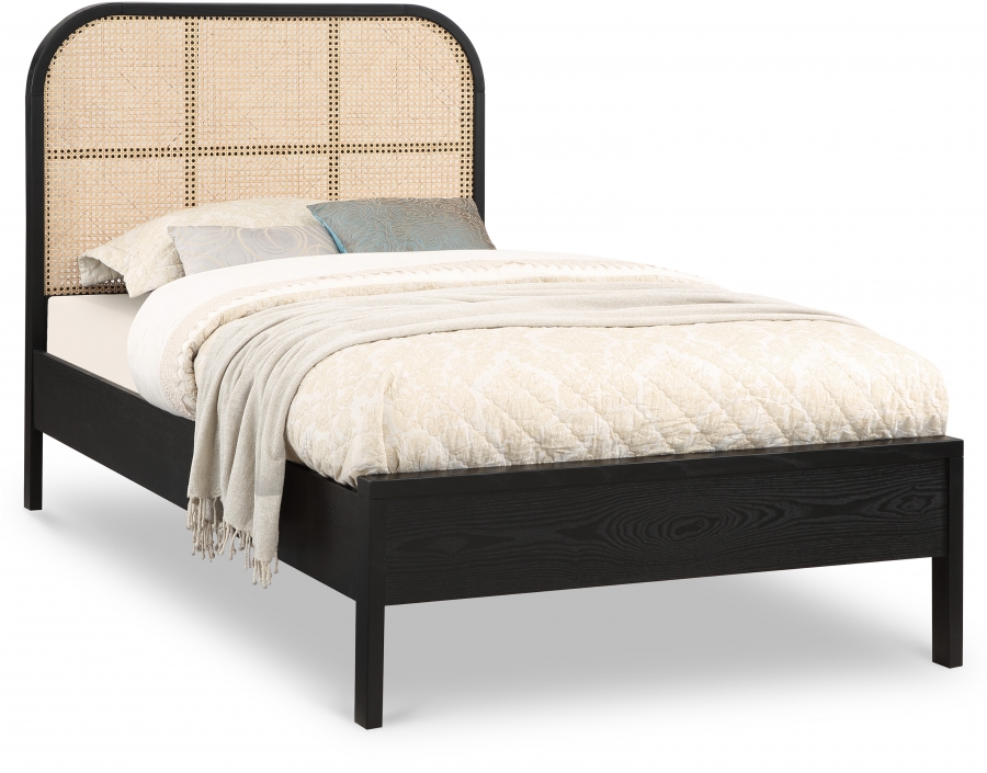 Siena Ash Wood And Natural Cane Bed