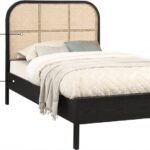 Siena Ash Wood And Natural Cane Bed