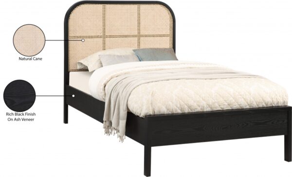 Siena Ash Wood And Natural Cane Bed