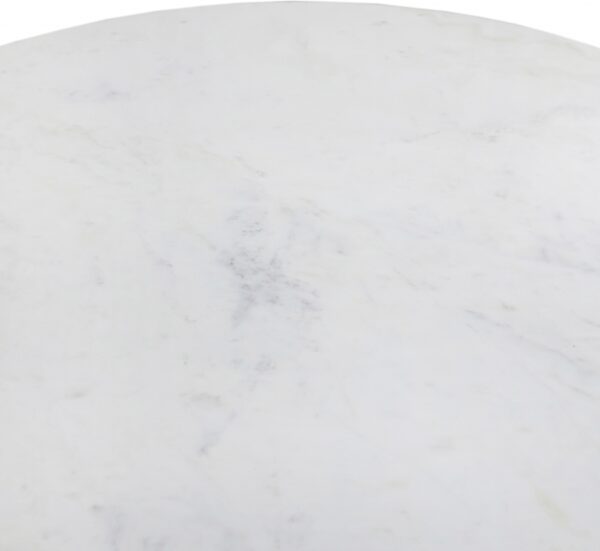 Oakhill 47" Marble Top And Mango Wood Base Dining Table