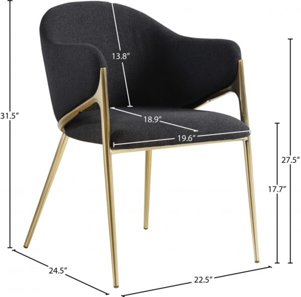 Nial Boucle Fabric Upholstered Dining Chair