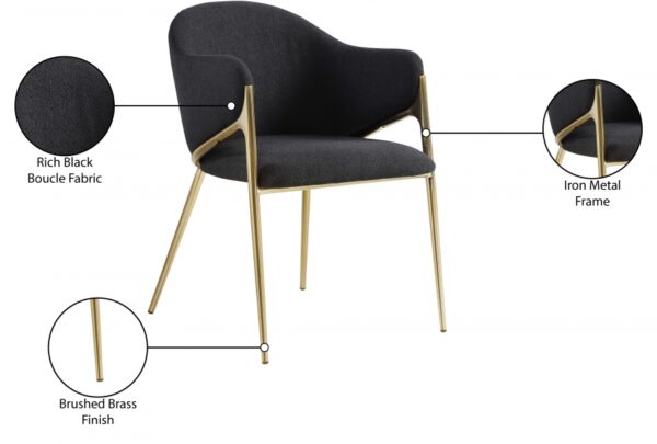 Nial Boucle Fabric Upholstered Dining Chair