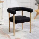 Hyatt Boucle Fabric Upholstered Dining Chair