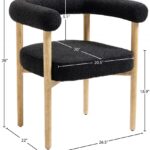 Hyatt Boucle Fabric Upholstered Dining Chair
