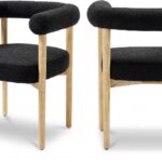 Hyatt Boucle Fabric Upholstered Dining Chair