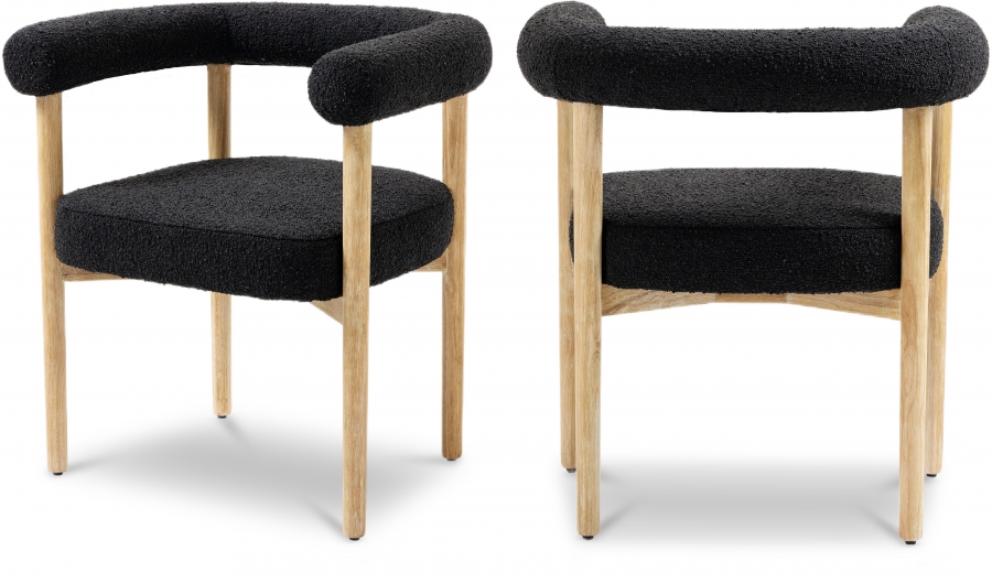 Hyatt Boucle Fabric Upholstered Dining Chair